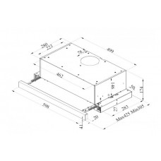 Hota telescopica Pyramis Silver Sliding 1 motor 60cm