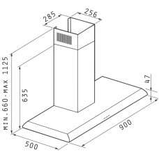 Hota decorativa Pyramis Orizon 065009901 90cm