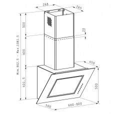 Hota decorativa Pyramis ARONDO 90cm