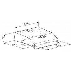 Hota clasica Pyramis ST1 Alb 1 motor 60cm