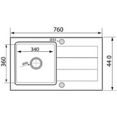 Set Pyramis granit chiuveta bucatarie Sparta 1B 1D + baterie Bello - BLACK