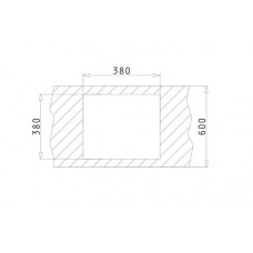 Chiuveta pentru bucatarie Pyramis Mini Camea 1B 40x40 Bej