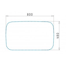 Chiuveta pentru bucatarie Pyramis compozit Aeolia 1B 82x50cm Grano