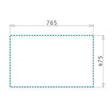 Chiuveta pentru bucatarie Pyramis compozit DELIA 78,5x49,5cm Bianco