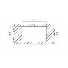 Chiuveta bucatarie Pyramis granit ISTROS 76x50 1B, bej