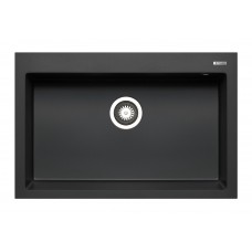 Chiuveta bucatarie Pyramis granit ISTROS 76x50 1B, negru