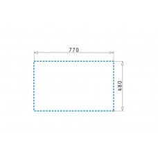 Chiuveta bucatarie granit KARTESIO 79x50 1B 1D Snow