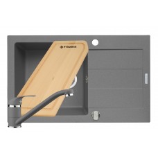 Set chiuveta granit SPARTA PLUS, baterie Asalia & Tocator - Grey