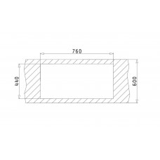 Chiuveta bucatarie KORFU 78x46 1 1/2B 1D Carbon
