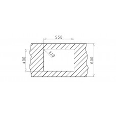 Chiuveta bucatarie Pyramis granit TETRAGON 59x44 1 1/2B Iron Grey