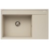 Chiuveta pentru bucatarie Pyramis granit Camea 79x50 1B 1D Bej