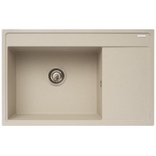 Chiuveta pentru bucatarie Pyramis granit Camea 79x50 1B 1D Bej