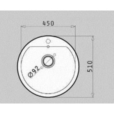 Chiuveta pentru bucatarie Pyramis granit Alazia Ø51 1B Carbon
