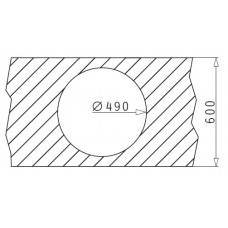 Chiuveta pentru bucatarie Pyramis granit Alazia Ø51 1B Carbon