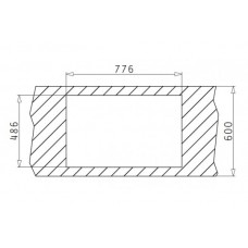 Chiuveta pentru bucatarie Pyramis Granit Alazia 1B 1D 79*50 Bej