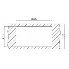 Chiuveta pentru bucatarie Pyramis Granit Alazia 86x50 1B 1D Snow