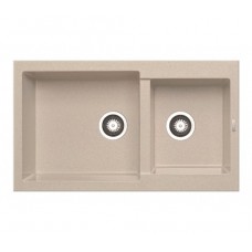 Chiuveta pentru bucatarie Pyramis granit Alazia 86x50 1 3/4B Bej