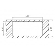 Chiuveta pentru bucatarie Pyramis Granit Alazia 100x50 1B 1D Snow