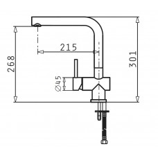 Baterie pentru bucatarie Pyramis MANDOLIN inox