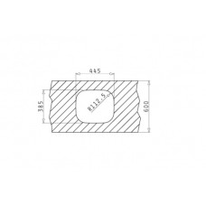 Chiuveta pentru bucatarie Pyramis inox KIBA SQUARE 46,5x40,5 1B SM