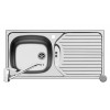 Set Pyramis inox chiuveta bucatarie CA1 1B 1D ST LN + baterie ASALIA