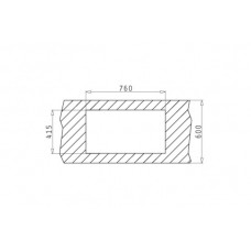 Chiuveta pentru bucatarie Pyramis inox E78 2B 78x43,5 SM