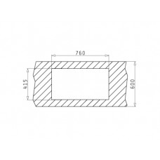 Set Pyramis inox chiuveta bucatarie E78 2B SM + baterie ASALIA