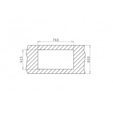 Chiuveta pentru bucatarie Pyramis inox ET78 78x43,5 ST LN