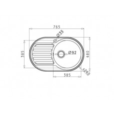 Set Pyramis chiuveta inox SR Mini 1B 1D DR LN & baterie Fido