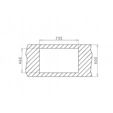 Chiuveta bucatarie Pyramis inox CRETA Flat 75,5x48 1B 1D LN ST