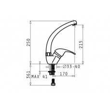 Set Pyramis inox chiuveta bucatarie si baterie ET78 Fork DR LN + SERENO