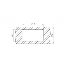 Chiuveta pentru bucatarie Pyramis inox ET78 Fork 78x43.5 ST LN