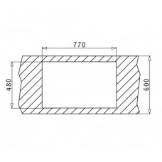 Set Pyramis inox chiuveta bucatarie ATHENA 79x50 1B 1D LN + baterie Gala E