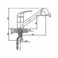 Set Pyramis inox chiuveta bucatarie ATHENA 79x50 1B 1D LN + baterie Gala E