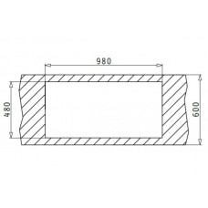 Chiuveta pentru bucatarie Pyramis inox ATHENA 100x50 1 1/2B 1D SM