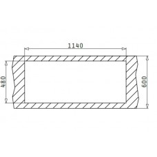 Chiuveta pentru bucatarie Pyramis inox Athena 116x50 2B 1D SM