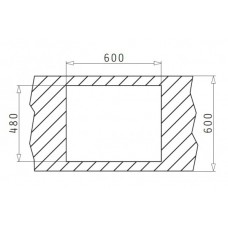 Chiuveta pentru bucatarie Pyramis inox ATHENA 62x50 1B 1D SM