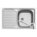 Set Pyramis inox chiuveta bucatarie CORE 1B 1D DR SM + baterie ASALIA