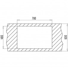 Chiuveta pentru bucatarie Pyramis Inset 1B LN Inox
