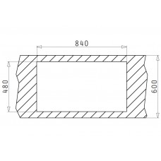 Chiuveta pentru bucatarie Pyramis inox ALEA 86x50 1B1D