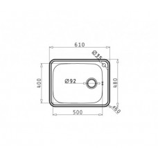 Set Pyramis inox chiuveta bucatarie SPACE PLUS 1B LN + baterie ASALIA