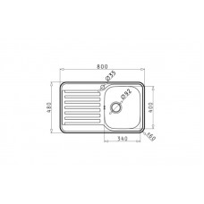 Set Pyramis chiuveta inox Space Mini DR LN & baterie Fido crom