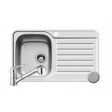 Set Pyramis chiuveta inox Space Mini ST LN & baterie Fido crom Set Pyramis chiuveta inox Space Mini ST LN & baterie Fido crom