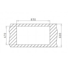 Chiuveta pentru bucatarie Pyramis Concerto 1B 1D Sticla Neagra & Inox