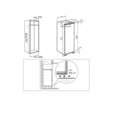 Frigider incorporabil ventilat RF1780