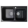 Chiuveta pentru bucatarie soft compozit Pyramis Twin Artithek 1&3/4B