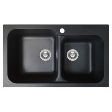 Chiuveta pentru bucatarie soft compozit Pyramis Twin Artithek 1&3/4B