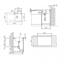 Chiuveta pentru bucatarie soft compozit Pyramis Level Artithek 1B1D DR