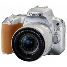 Camera foto Canon DSLR EOS 200D SILVER + EF-S 18-55 IS Black Full HD