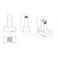 Hota decorativa Pyramis CORSO 90cm